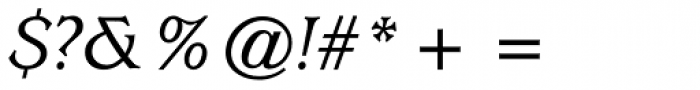 ITC Usherwood Medium Italic Font OTHER CHARS