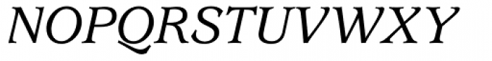 ITC Usherwood Medium Italic Font UPPERCASE