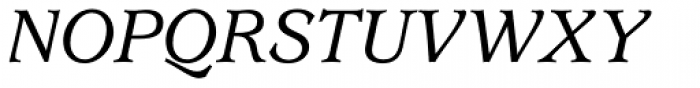 ITC Usherwood Std Medium Italic Font UPPERCASE