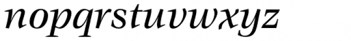 ITC Veljovic Std Medium Italic Font LOWERCASE