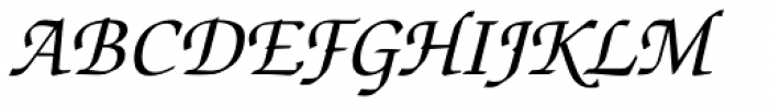 ITC Zapf Chancery Italic Font UPPERCASE