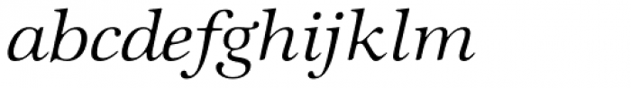 ITC Zapf International Std Light Italic Font LOWERCASE