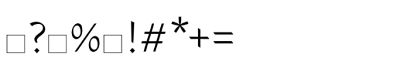 ITF Gujarati Light Font OTHER CHARS