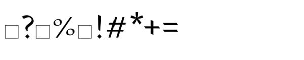 ITF Gujarati Regular Font OTHER CHARS