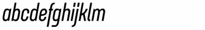 Itaca Condensed Demi Bold Italic Font LOWERCASE