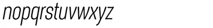 Itaca Condensed Italic Font LOWERCASE