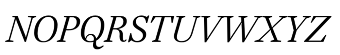 Itacolomi Light Italic Font UPPERCASE