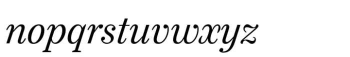 Itacolomi Light Italic Font LOWERCASE