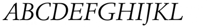 Italian Garamond Italic Font UPPERCASE