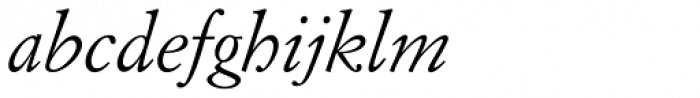 Italian Garamond Italic Font LOWERCASE