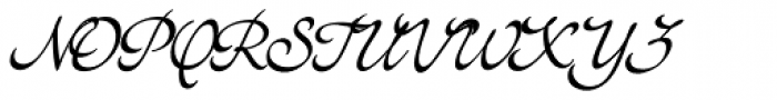 Italian Hand Font UPPERCASE