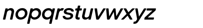 Italian Plate No1 Expanded Std Demibold Italic Font LOWERCASE