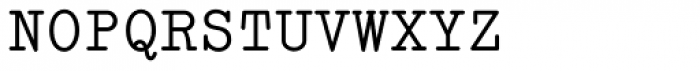 Italian Typewriter Unicode Font UPPERCASE