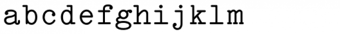 Italian Typewriter Unicode Font LOWERCASE
