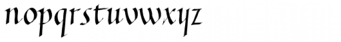 Italic Hand Font LOWERCASE