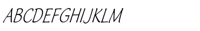 Italican Oblique Condensed Inclined Font UPPERCASE