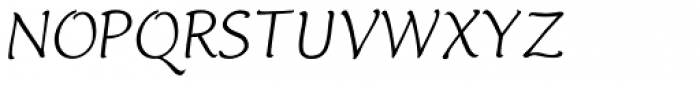 Italican Oblique Font UPPERCASE