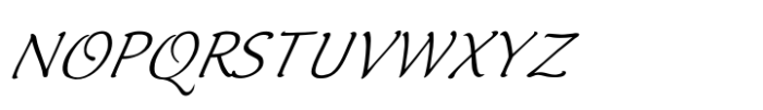 Italican Script Italic Font UPPERCASE