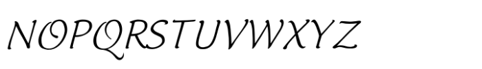 Italican Script Regular1 Font UPPERCASE