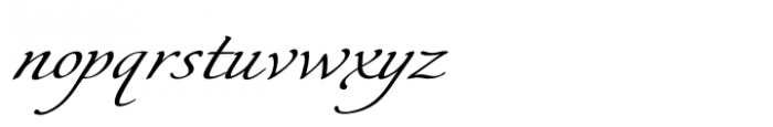 Italican Script Semi Expanded Italic Font LOWERCASE