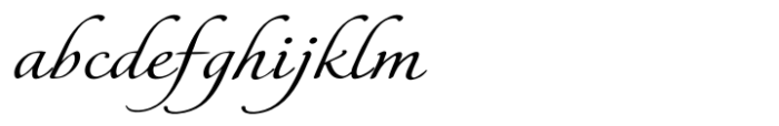 Italican Script Semi Expanded Font LOWERCASE