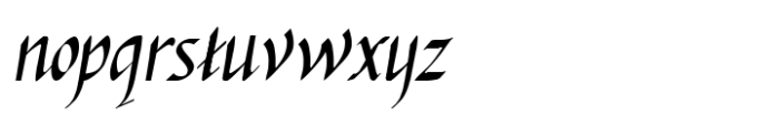 Italiko Regular Font LOWERCASE