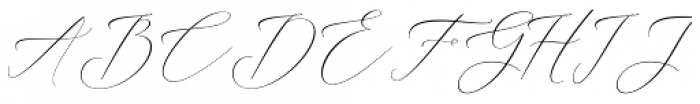Ithalia script Regular Font UPPERCASE