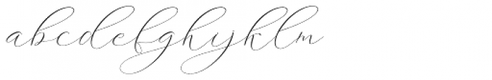 Ithalia script Regular Font LOWERCASE