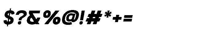 Itinera Bold Italic Font OTHER CHARS