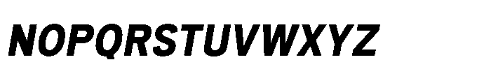 Itinera Bold Italic Font UPPERCASE