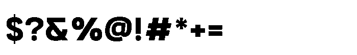 Itinera Bold Font OTHER CHARS