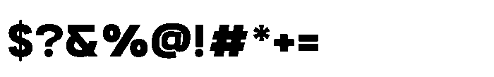 Itinera Extra Bold Font OTHER CHARS