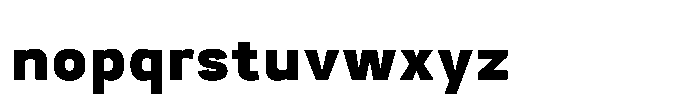 Itinera Extra Bold Font LOWERCASE