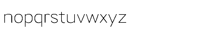 Itinera Extra Light Font LOWERCASE