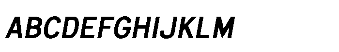 Itinera Medium Italic Font UPPERCASE