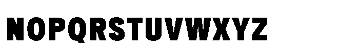 Itinera Narrow Black Font UPPERCASE