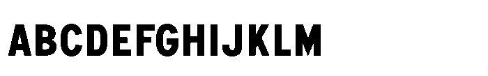 Itinera Narrow Bold Font UPPERCASE