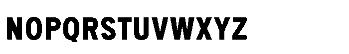 Itinera Narrow Bold Font UPPERCASE
