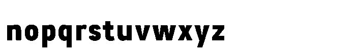 Itinera Narrow Bold Font LOWERCASE