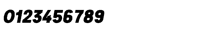 Itinera Narrow Extra Bold Italic Font OTHER CHARS