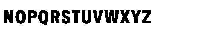 Itinera Narrow Extra Bold Font UPPERCASE