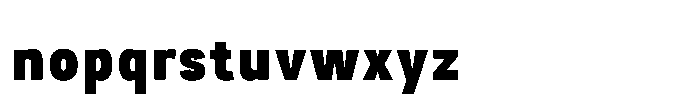 Itinera Narrow Extra Bold Font LOWERCASE