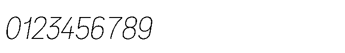 Itinera Narrow Extra Light Italic Font OTHER CHARS