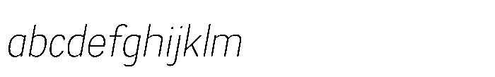Itinera Narrow Extra Light Italic FONT