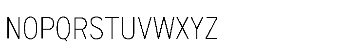 Itinera Narrow Extra Light Font UPPERCASE