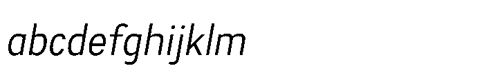 Itinera Narrow Light Italic FONT