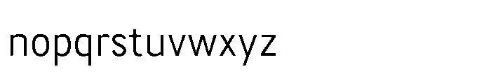 Itinera Narrow Light Font LOWERCASE