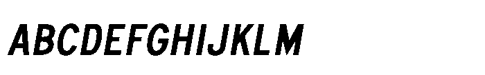 Itinera Narrow Medium Italic Font UPPERCASE