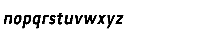 Itinera Narrow Medium Italic Font LOWERCASE