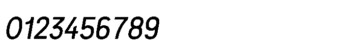 Itinera Narrow Regular Italic Font OTHER CHARS
